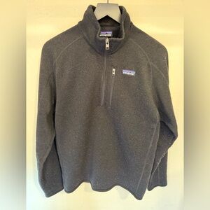 Patagonia black 1/4 zip fleece Jacket M